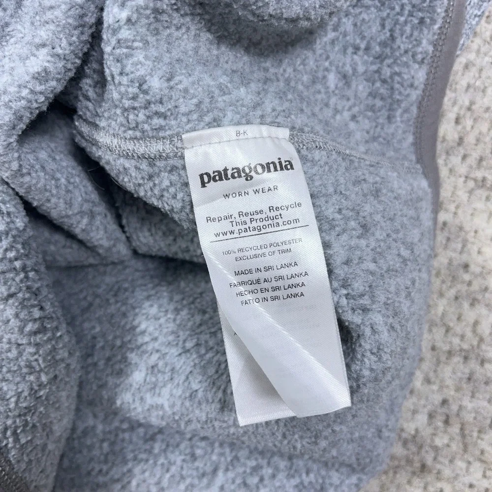 Patagonia Better Sweater Women Large Gray Pullover Half Zip Jacket Heather B69 - Picture 7 of 12